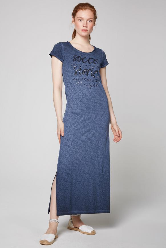 Maxikleid Oil Dyed mit Pailletten-Artwork