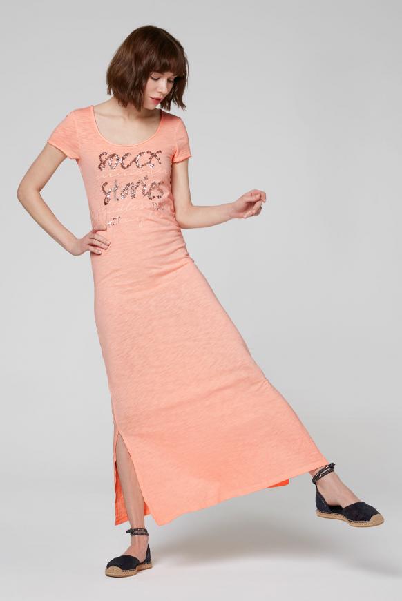 Maxikleid Oil Dyed mit Pailletten-Artwork