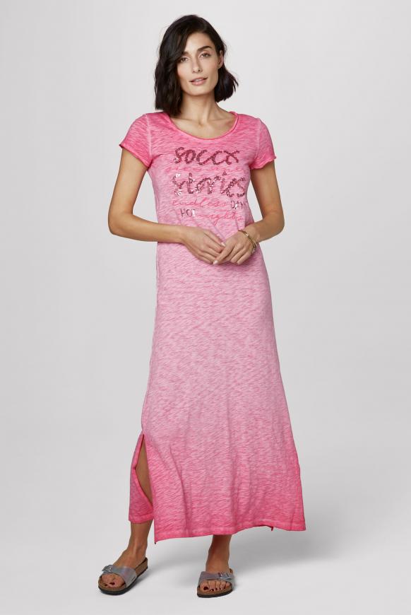 Maxikleid Oil Dyed mit Pailletten-Artwork