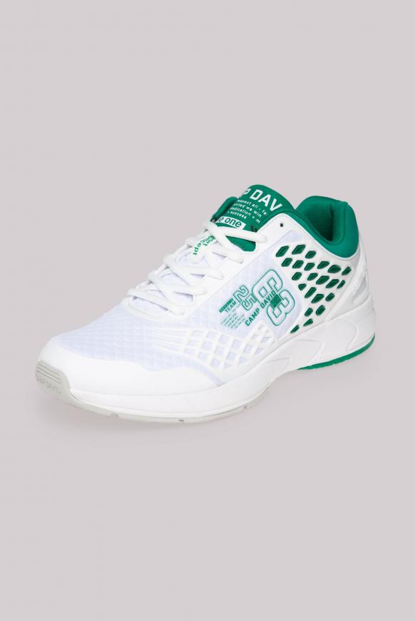 Moderner Sneaker mit 3D-Struktur white