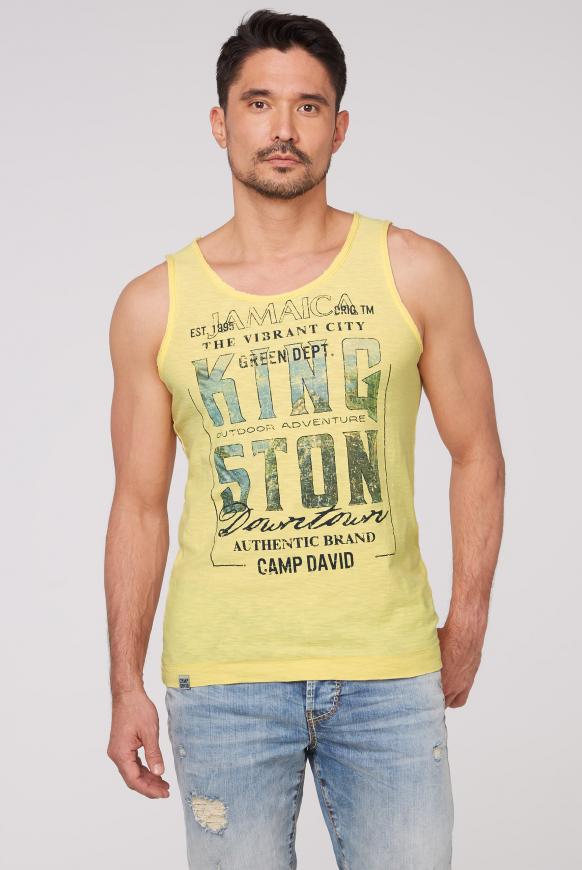 Muskelshirt mit Photo-Wording-Print