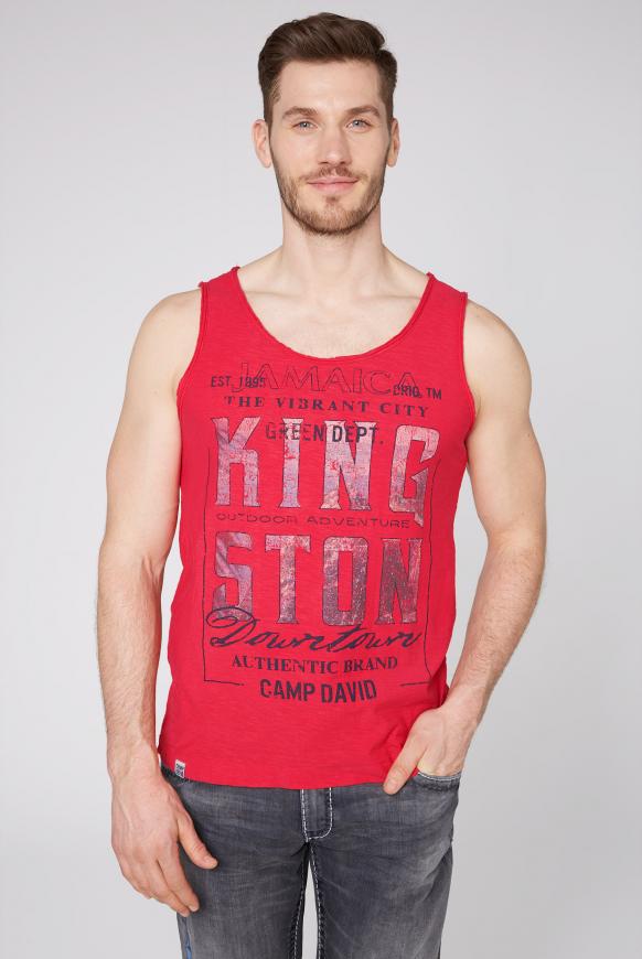Muskelshirt mit Photo-Wording-Print