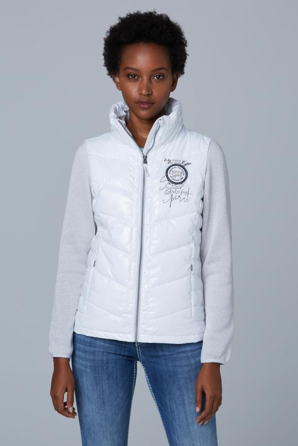 Outdoorjacke im Materialmix