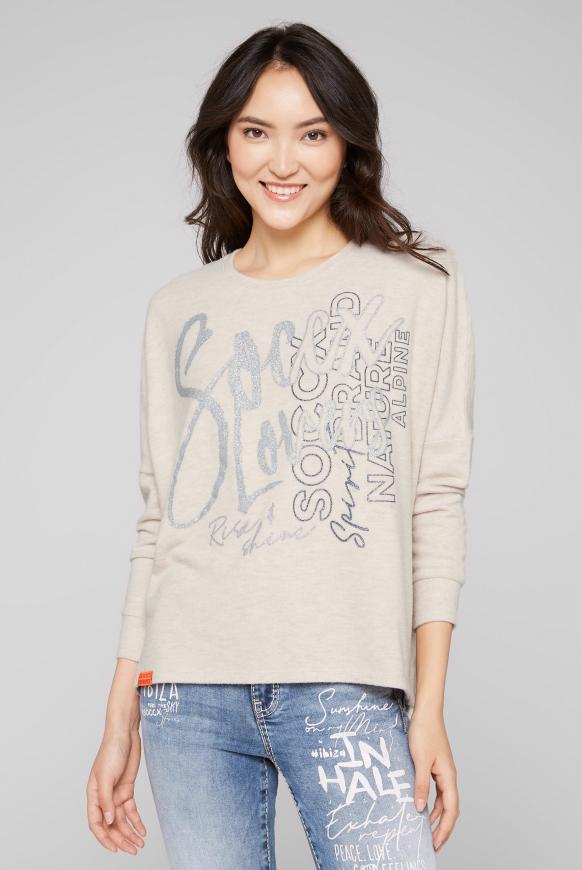 DAMEN Pullovers & Sweatshirts Print Rabatt 67 % Beige L Pull&Bear Pullover 