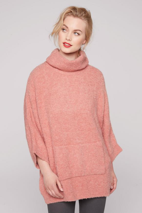 Oversized-Pullover mit Rollkragen