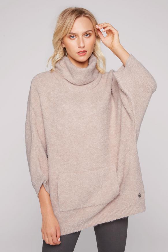 Oversized-Pullover mit Rollkragen
