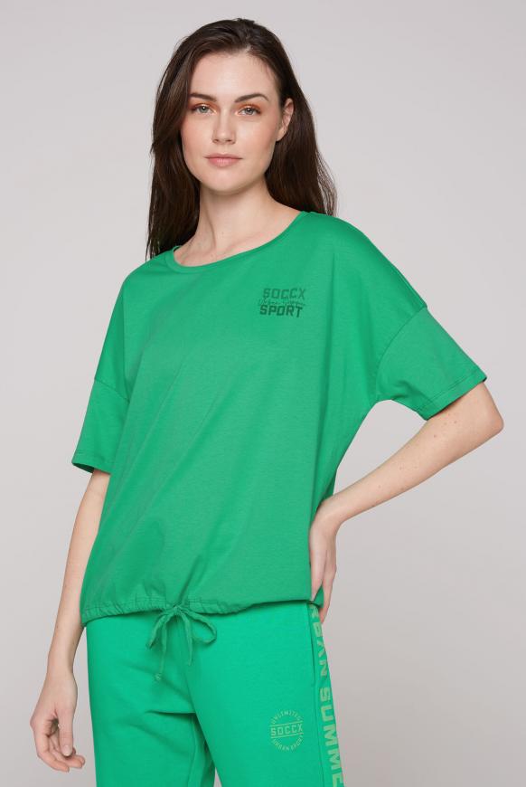 Oversized T-Shirt mit Rücken-Print active green