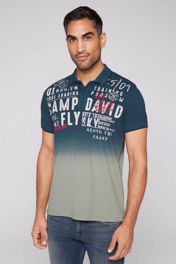 Pikee-Polo Dip Dye mit Logo Artwork