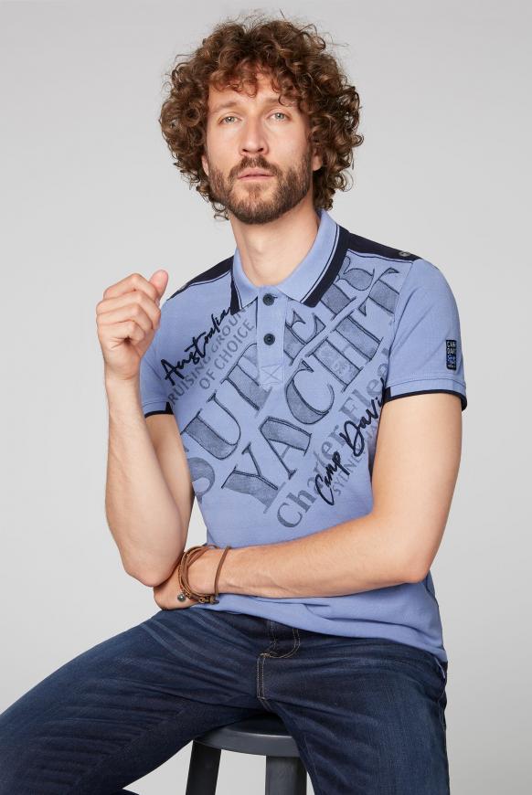 Pikee-Polo mit Artworks und top Details