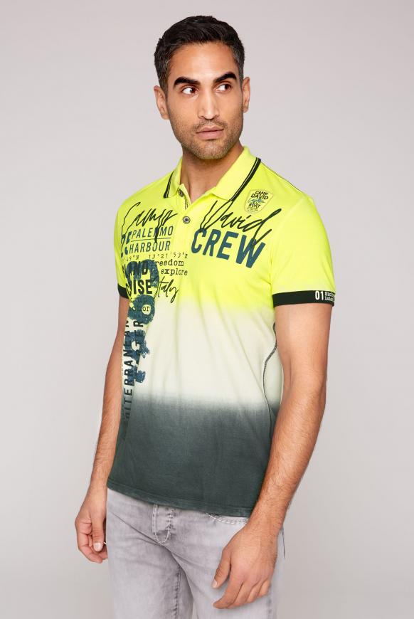 Pikee-Polo mit Dip-Dye-Effekt und Artworks