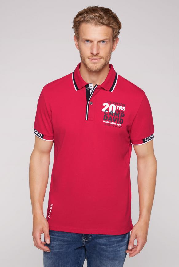 Pikee-Polo mit Logo Artworks royal red