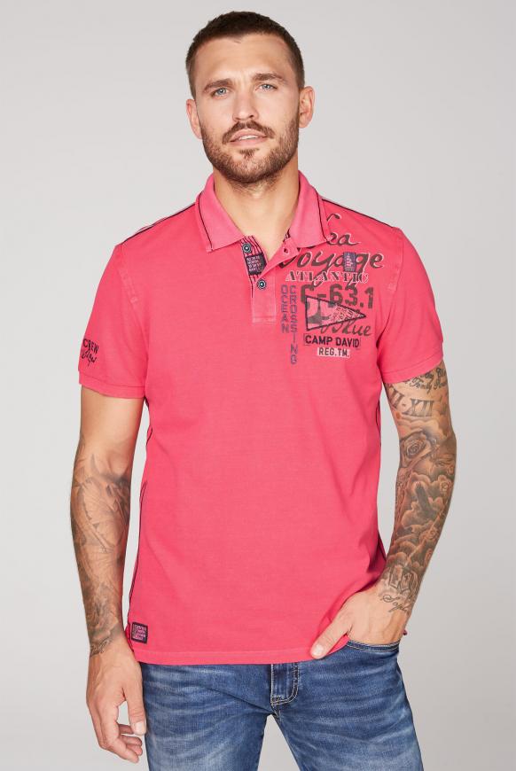 Pikee-Polo mit Photoprint auf dem Rücken