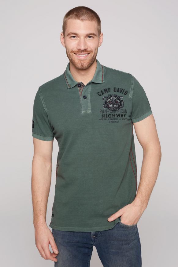 Pikee-Polo mit Rücken-Artwork