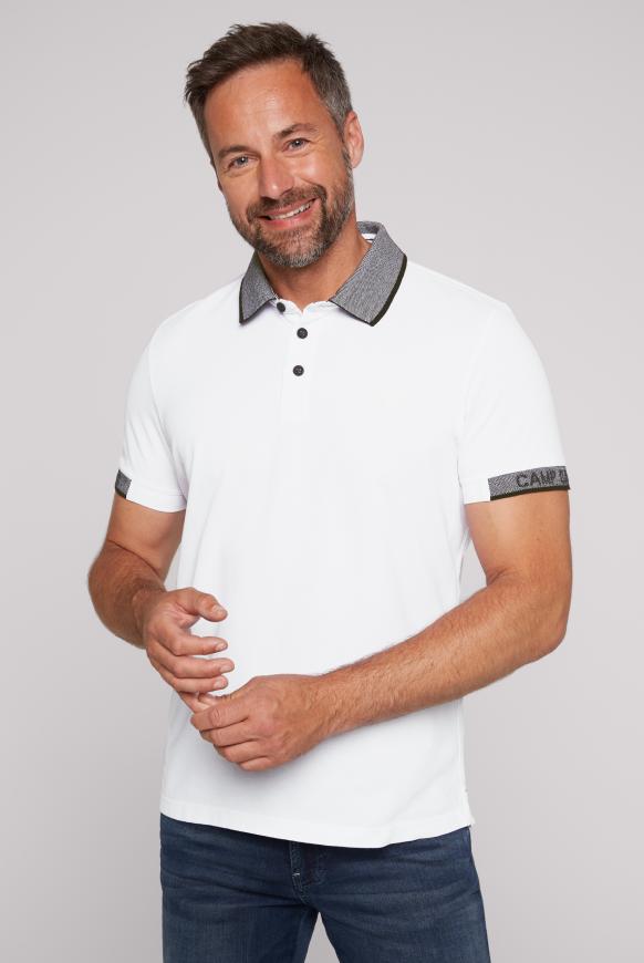 Pikee-Polo mit Two-Tone-Details