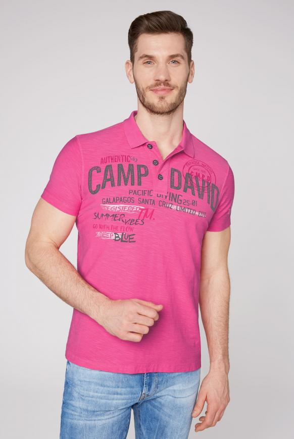 Polo aus Flammgarn mit Logo Artworks