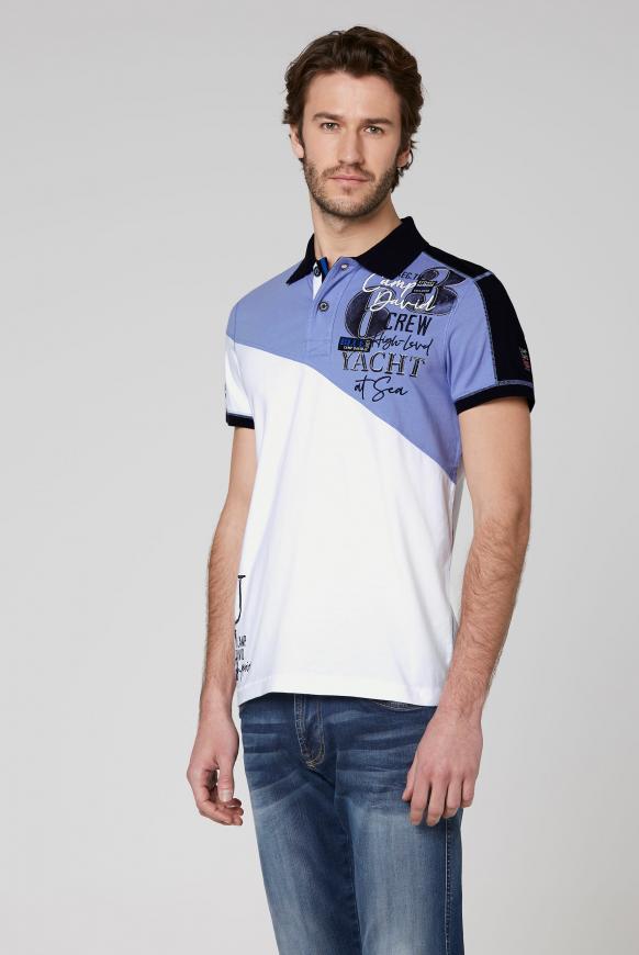 Polo mit Colour-Blocking und Artworks