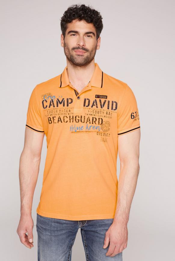 Polo mit Logo Prints und Trikotkragen