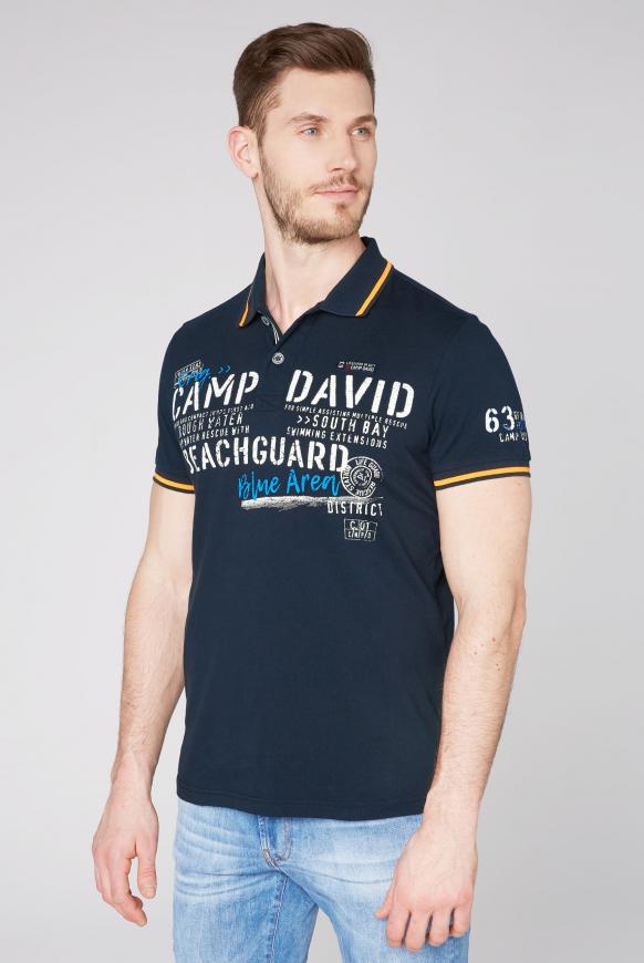 Polo mit Logo Prints und Trikotkragen