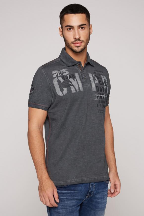 Polo Oil Dyed mit beidseitigen Label Prints