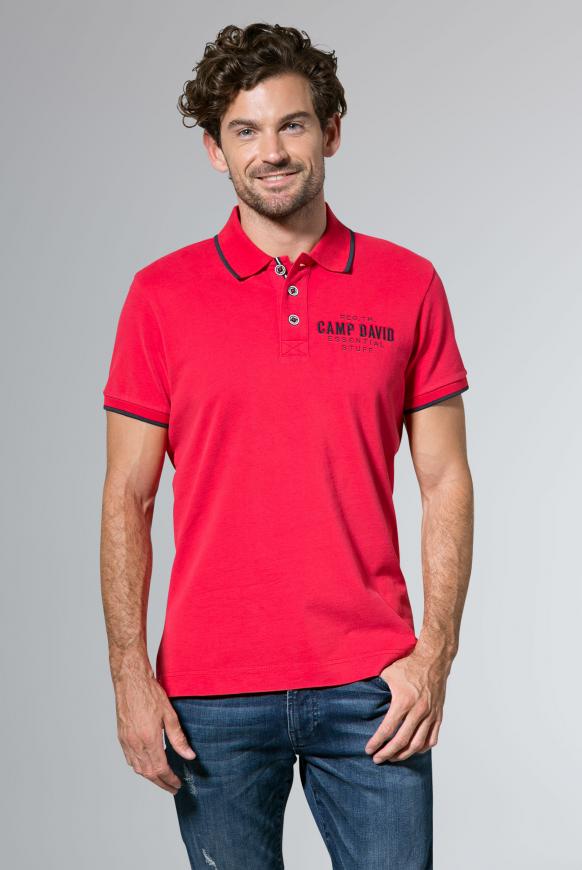 Poloshirt aus Jersey mit kleinem Artwork