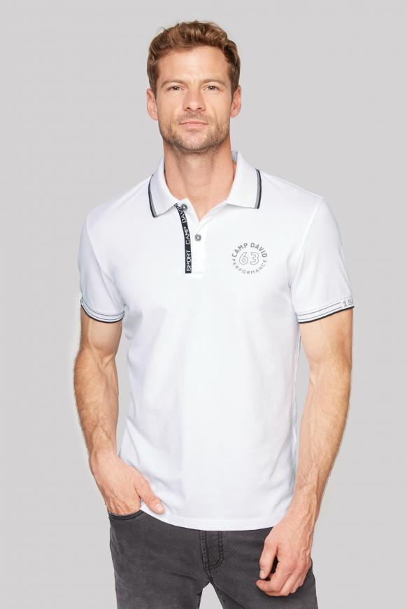 Poloshirt aus Pikee mit Logo Artworks