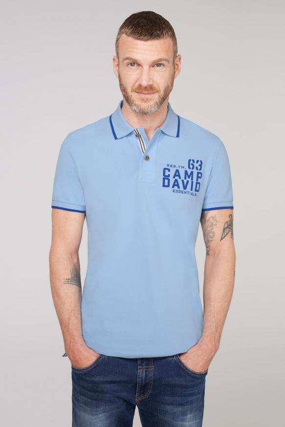 Poloshirt aus Pikee mit Logo Puff Print