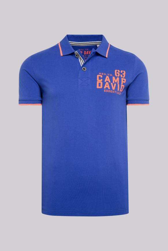 Poloshirt aus Pikee mit Logo Puff Print