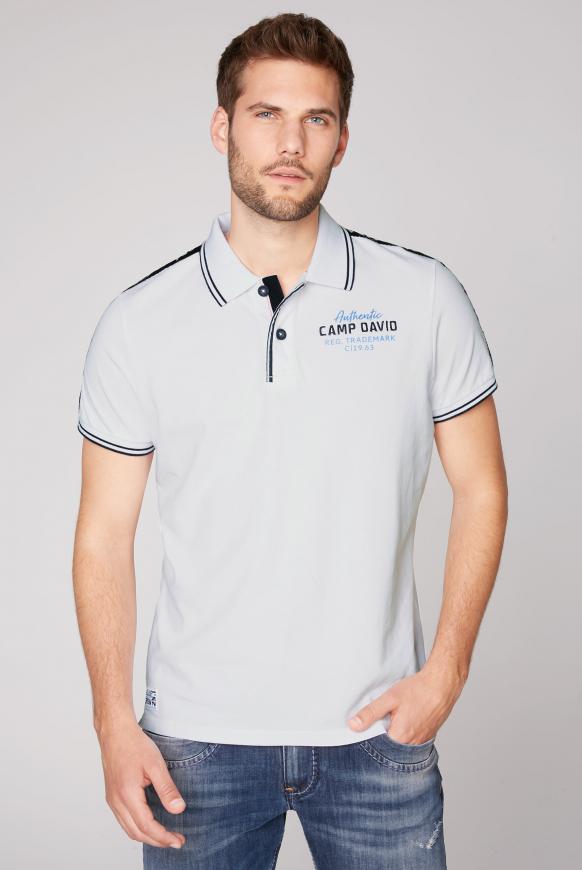 Poloshirt aus Pikee mit Logo-Stickereien