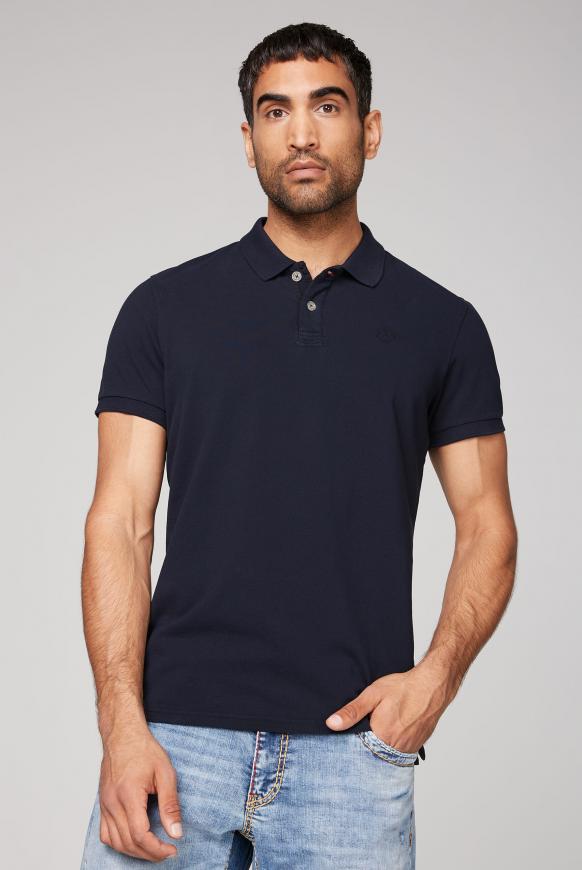 Poloshirt aus Pikee mit tonigem Logostick