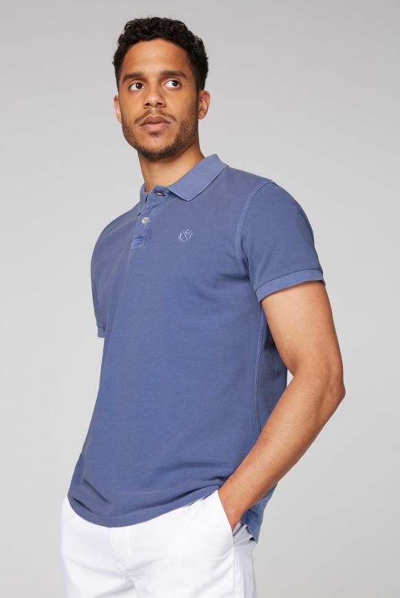 Poloshirt aus Pikee mit tonigem Logostick