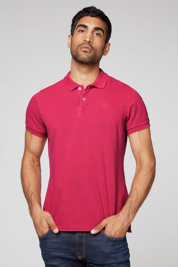 Poloshirt aus Pikee mit tonigem Logostick