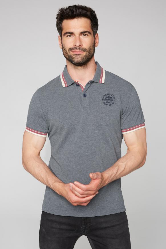 Poloshirt aus Pikee mit Trikotkragen