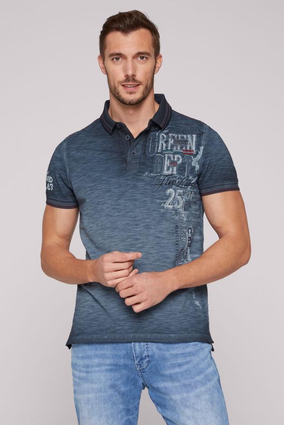 Poloshirt aus Pikee mit vielen Artworks