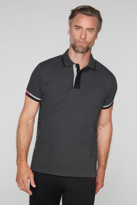 Poloshirt mit Folien-Prints
