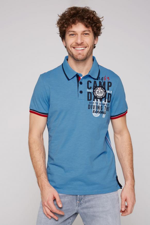 Poloshirt mit Rücken-Artwork