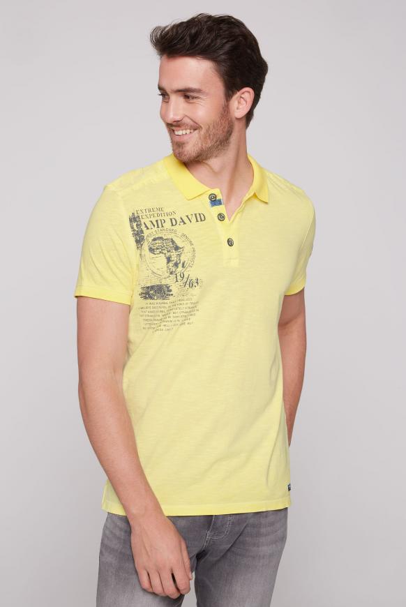 Poloshirt mit Schulter-Patches und Artworks