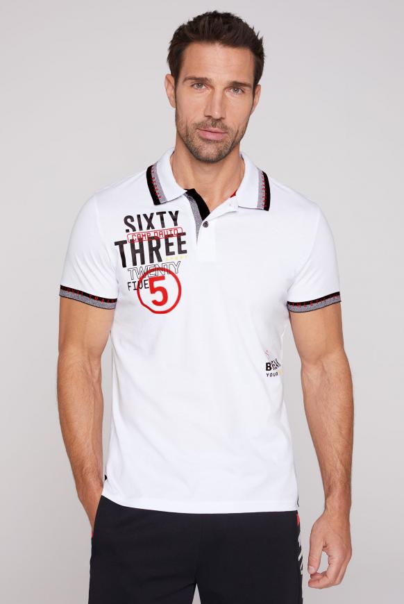 Poloshirt mit Two-Tone-Details