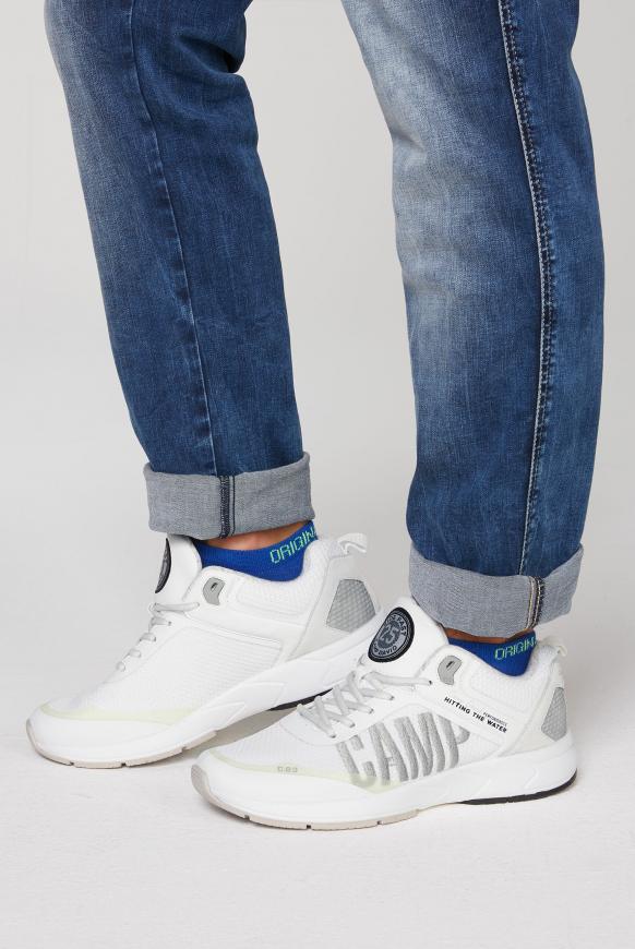 Power Sneaker mit Strick-Struktur und Logo