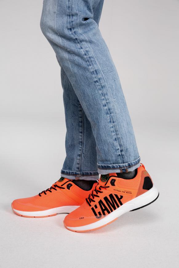 Power Sneaker mit Strick-Struktur und Logo