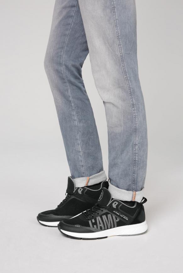 Power Sneaker mit Strick-Struktur und Logo