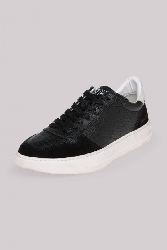Premium Sneaker aus Leder black