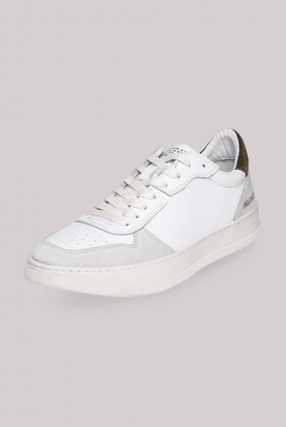 Premium Sneaker aus Leder white