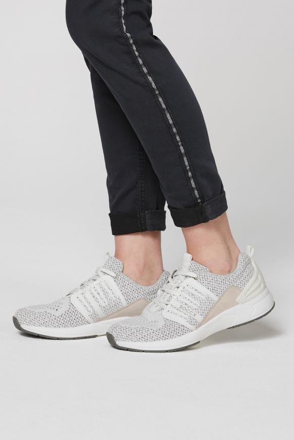 Premium Sneaker mit Strick-Struktur