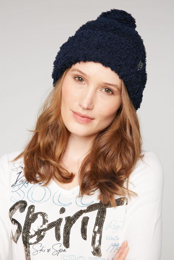 Pudelmütze in Sherpa-Optik