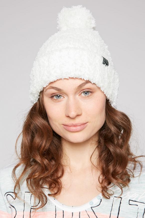 Pudelmütze in Sherpa-Optik