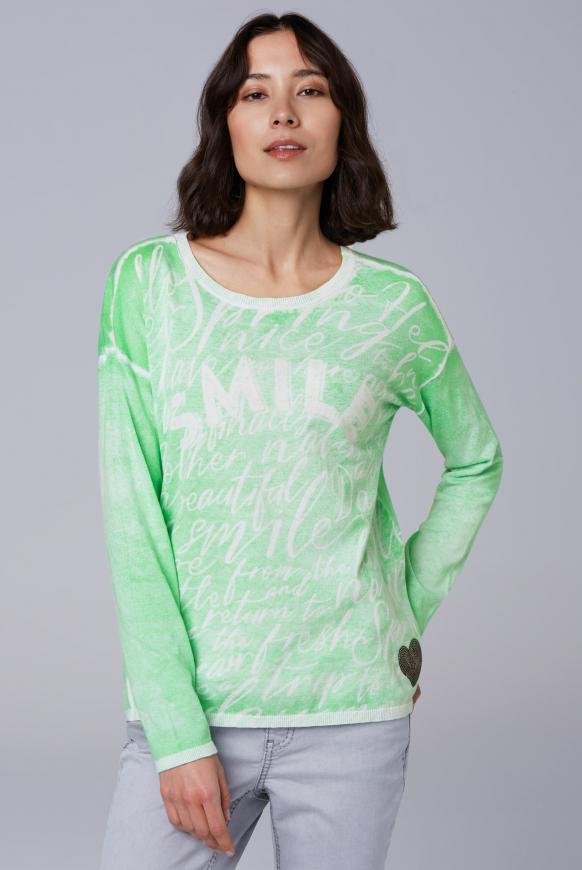 Pullover Acid Wording Print