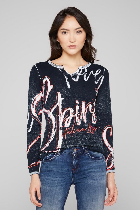 Pullover mit Logo Print