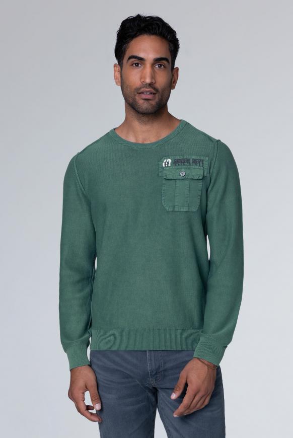 Pullover mit Tasche und Back Artwork