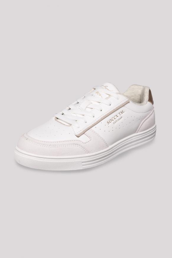 Retro Sneaker mit Color-Details white