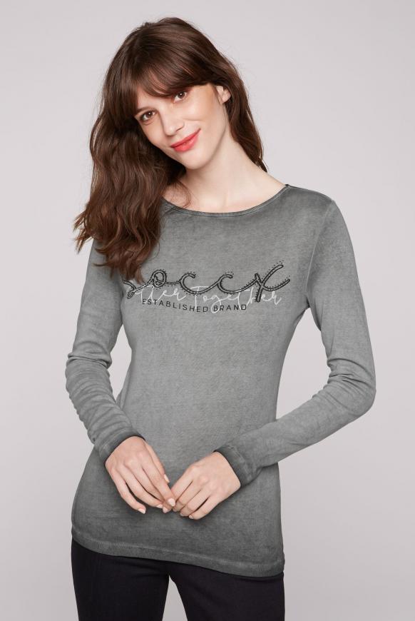 Rippshirt mit Logo Artwork